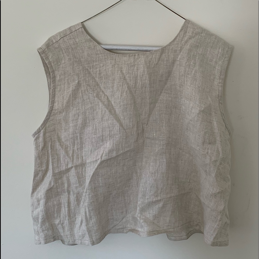 7115 by Szeki Flax Linen Top